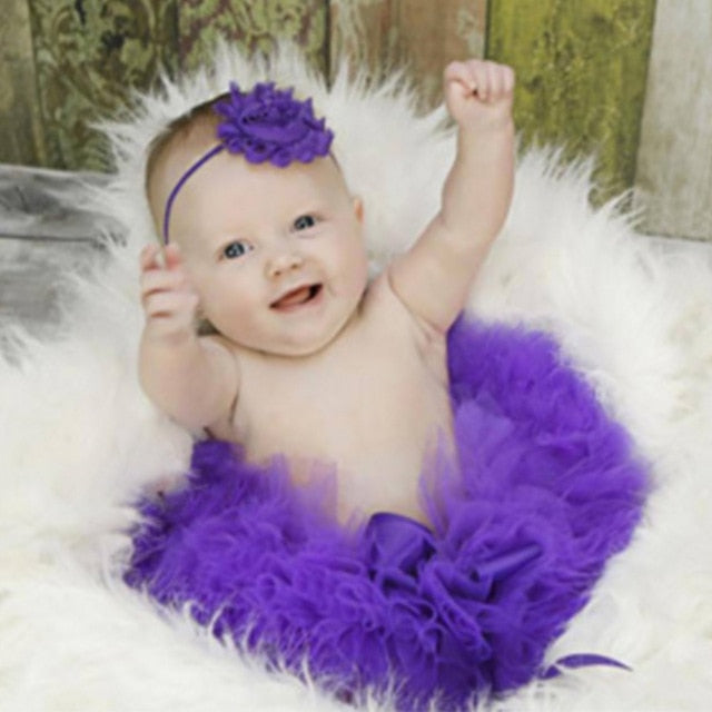 Newborn Photography Tutu Skirt & Headband