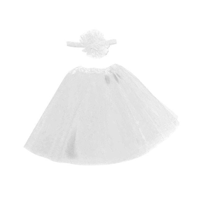 Newborn Photography Tutu Skirt & Headband