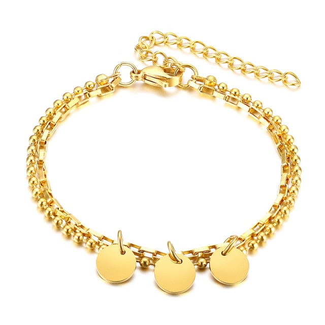 Gold Chain Bracelet Stainless Steel