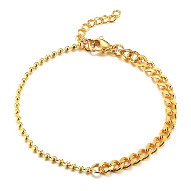 Gold Chain Bracelet Stainless Steel